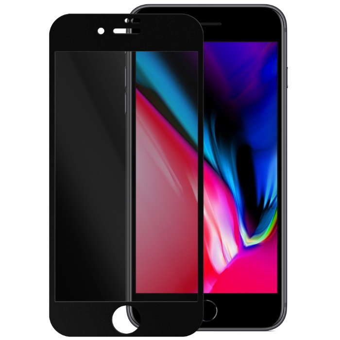 Stationair Vooraf Gezond eten NuGlas iPhone 6 plus/6s plus/7 plus/8 plus Glazen (Privacy) Screenprotector  5D - Phoned.shop